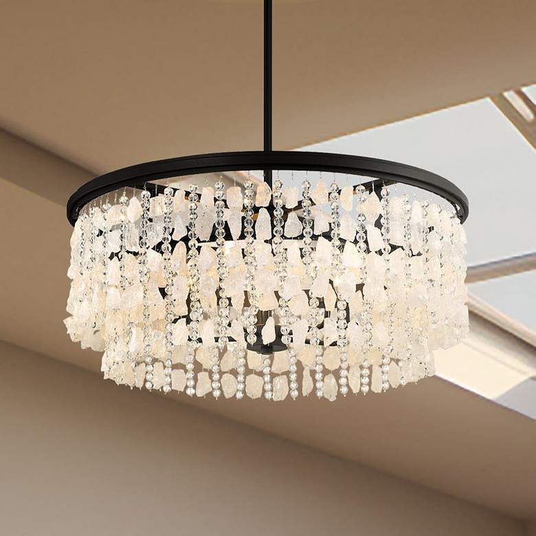 Image 1 Minka Lavery Shimmering Elegance 5-Light Sand Black Chandelier