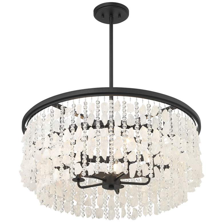 Image 4 Minka Lavery Shimmering Elegance 5-Light Sand Black Chandelier more views