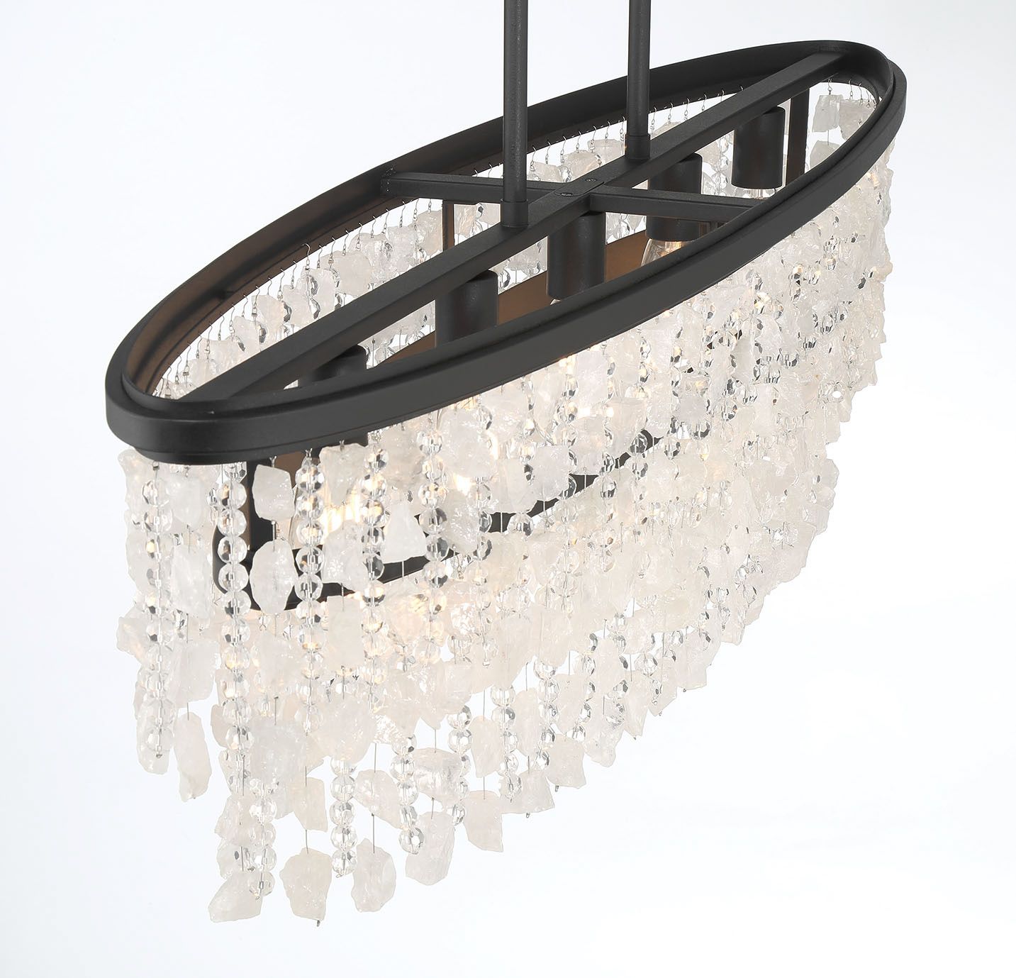 Image 6 Minka Lavery Shimmering Elegance 5-Light Sand Black Island Chandelier more views