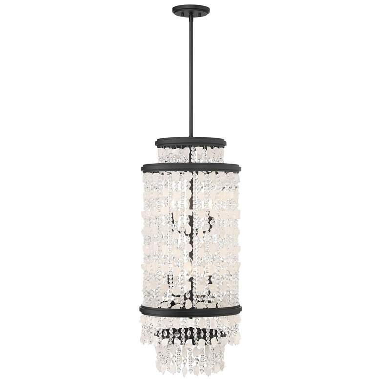 Image 3 Minka Lavery Shimmering Elegance 6-Light Sand Black Foyer Pendant more views
