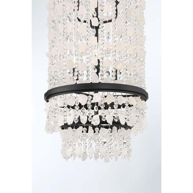 Image 5 Minka Lavery Shimmering Elegance 6-Light Sand Black Foyer Pendant more views