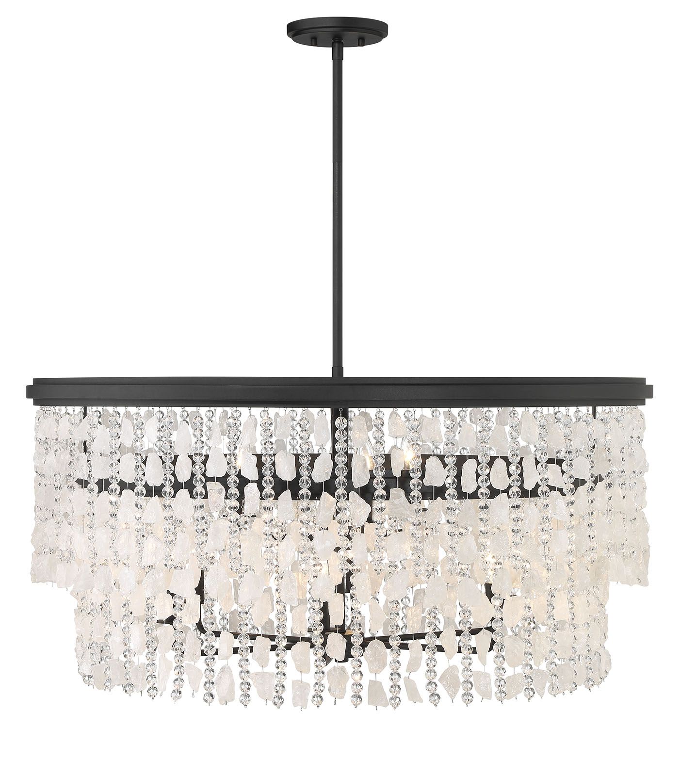 Thumbnail3 of Minka Lavery Shimmering Elegance 9-Light Sand Black Chandelier more views