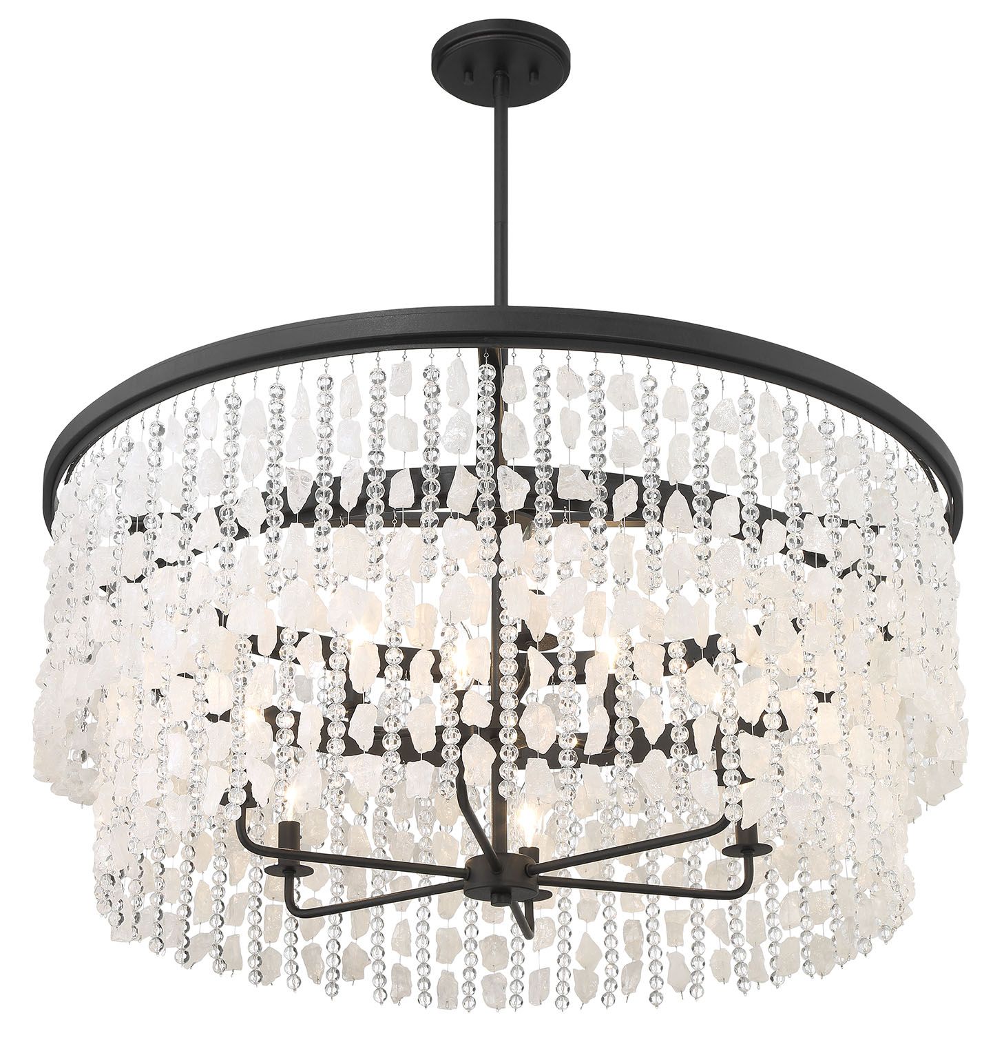 Thumbnail4 of Minka Lavery Shimmering Elegance 9-Light Sand Black Chandelier more views
