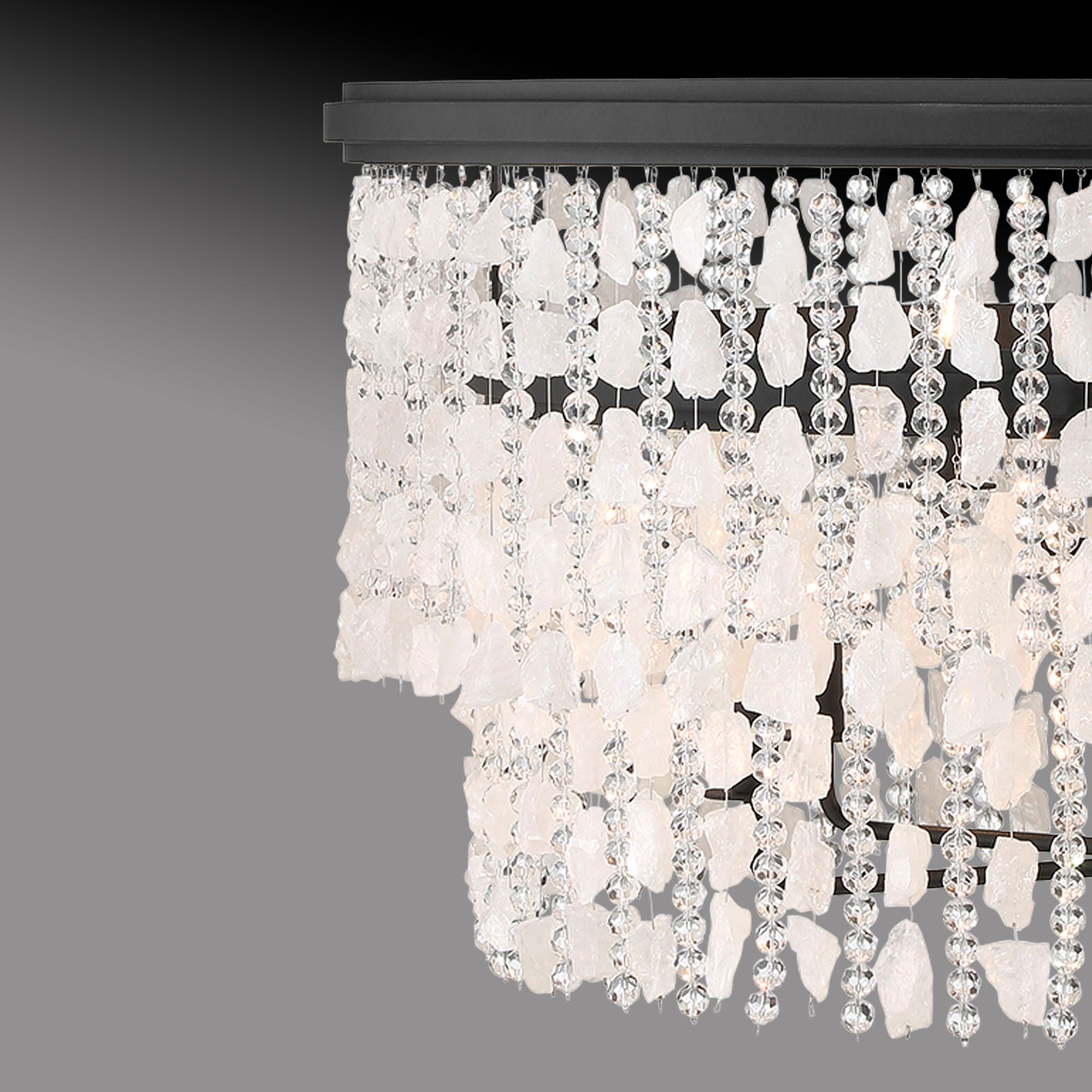 Minka Lavery Shimmering Elegance 9-Light Sand Black Chandelier