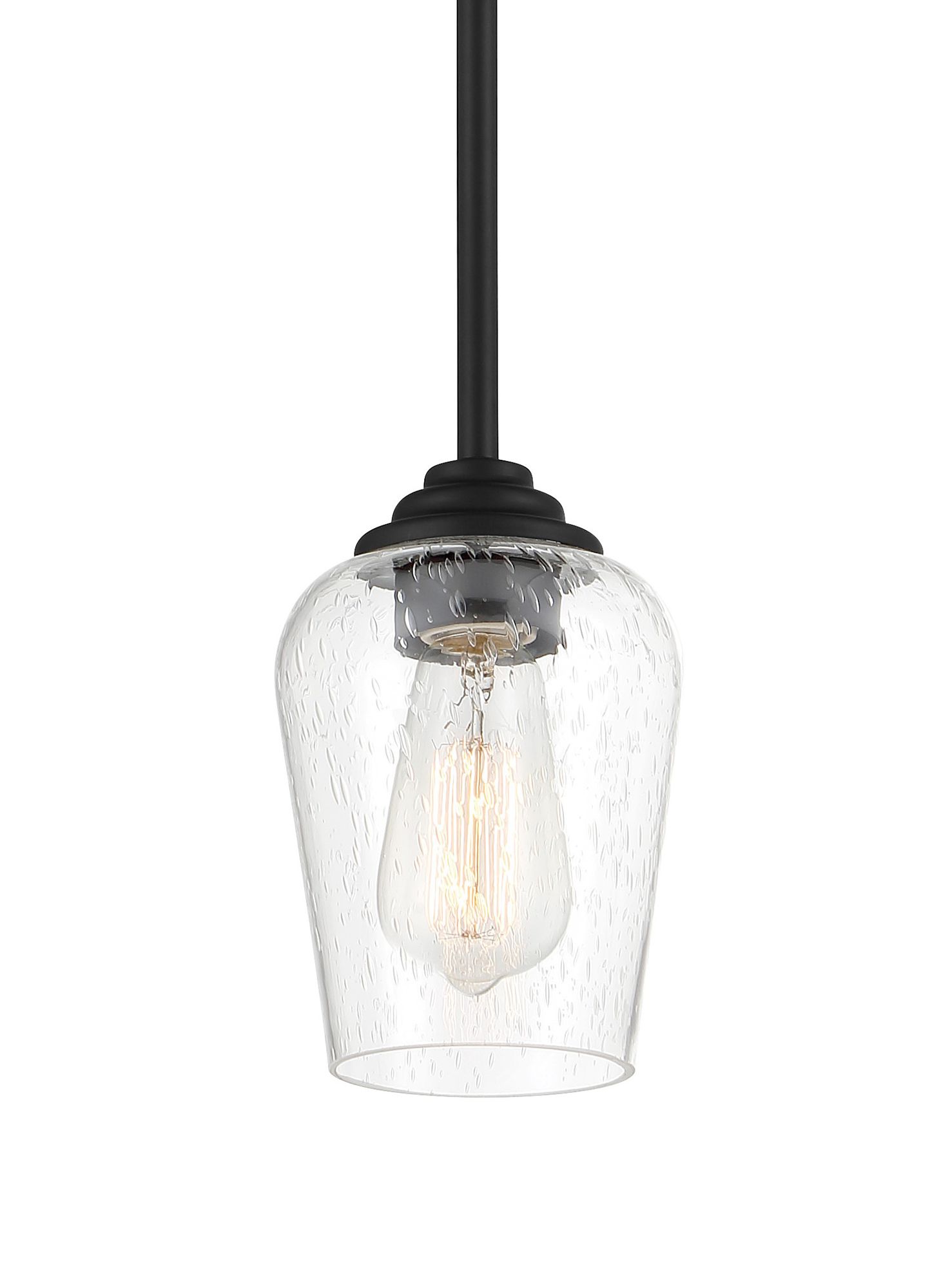 Image 3 Minka-Lavery Shyloh 1-Light Coal Pendant to Semi-Flush more views