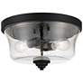 2_Minka Lavery Shyloh 13 3/4" Seeded Glass Flush Mount Ceiling Light