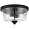 Minka Lavery Shyloh 13 3/4" Seeded Glass Flush Mount Ceiling Light