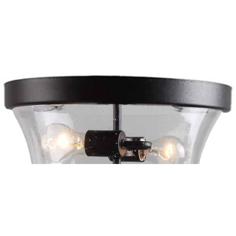 Image 4 Minka Lavery Shyloh 13 3/4" Seeded Glass Flush Mount Ceiling Light more views