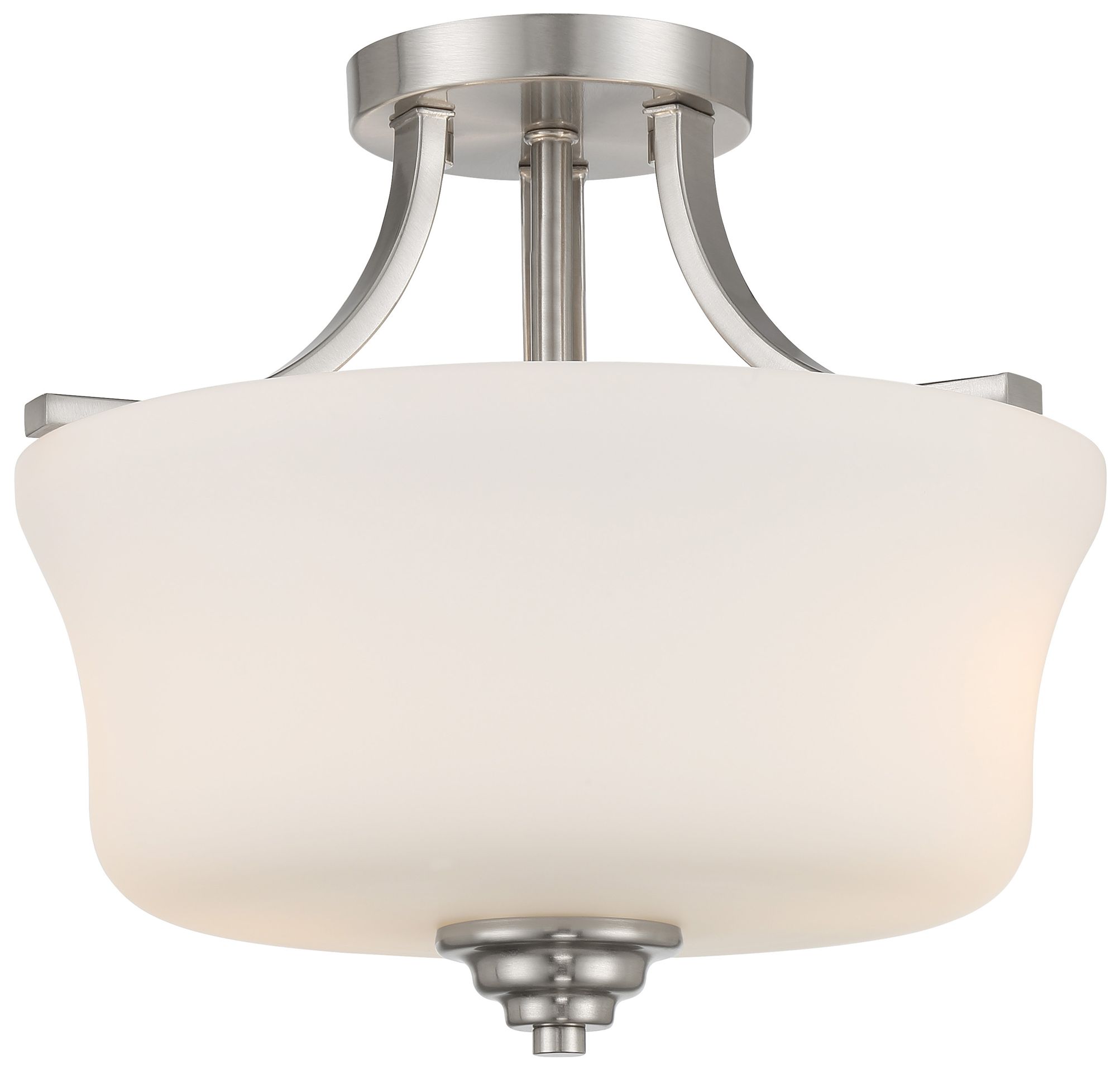 Minka-Lavery Shyloh 2-Light Brushed Nickel Semi-Flush