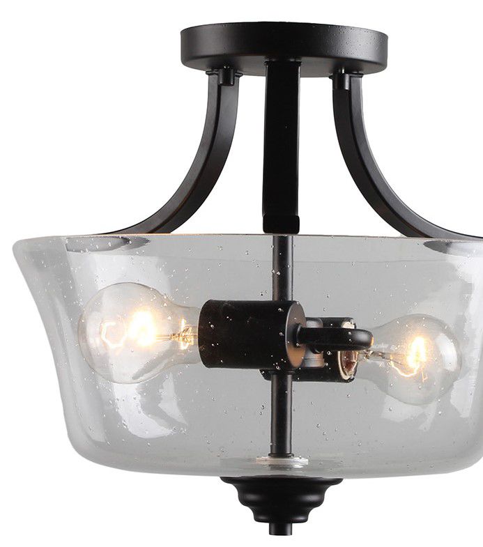 Image 2 Minka-Lavery Shyloh 2-Light Coal Semi-Flush more views