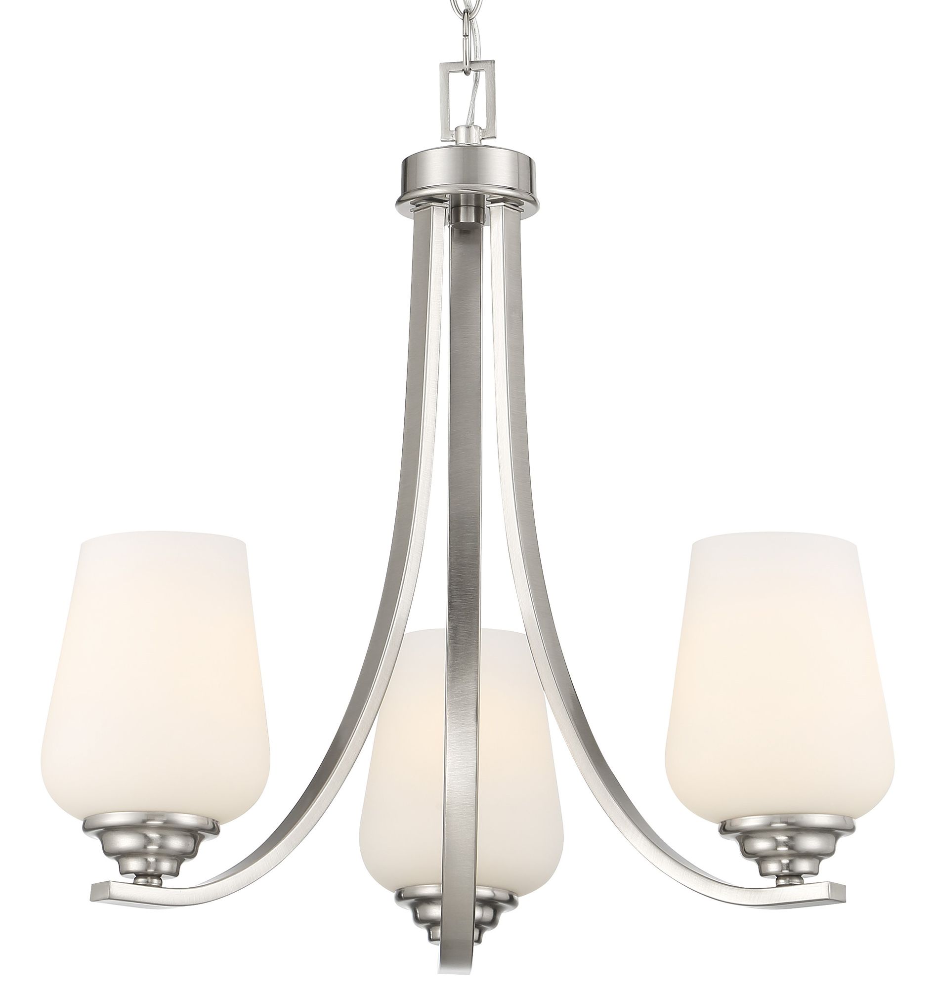 Image 2 Minka-Lavery Shyloh 3-Light Brushed Nickel Chandelier more views