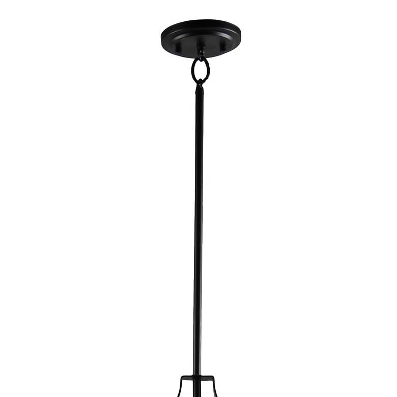 Image 4 Minka Lavery Shyloh 32" Wide 4-Light Coal Black Island Light Fixture more views