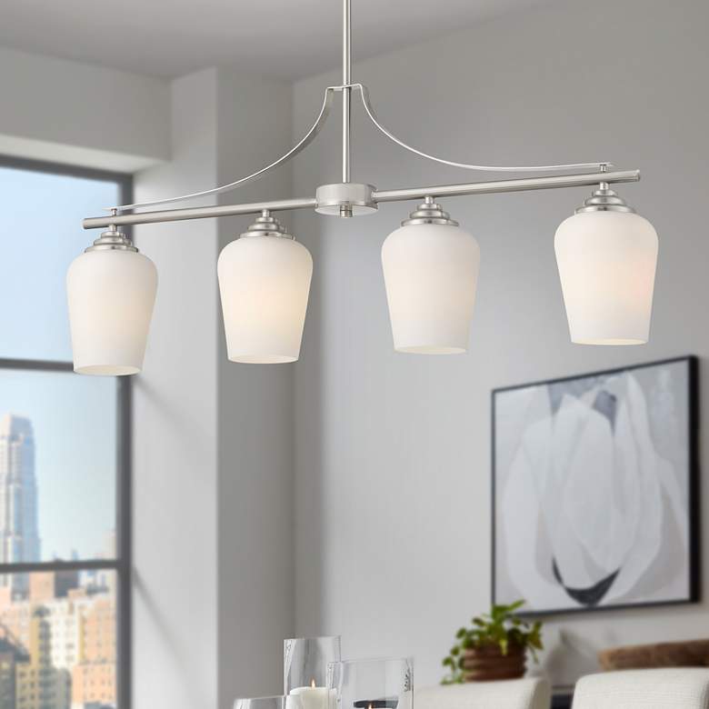 Image 1 Minka Lavery Shyloh 32" Wide 4-Light Island Light Fixture