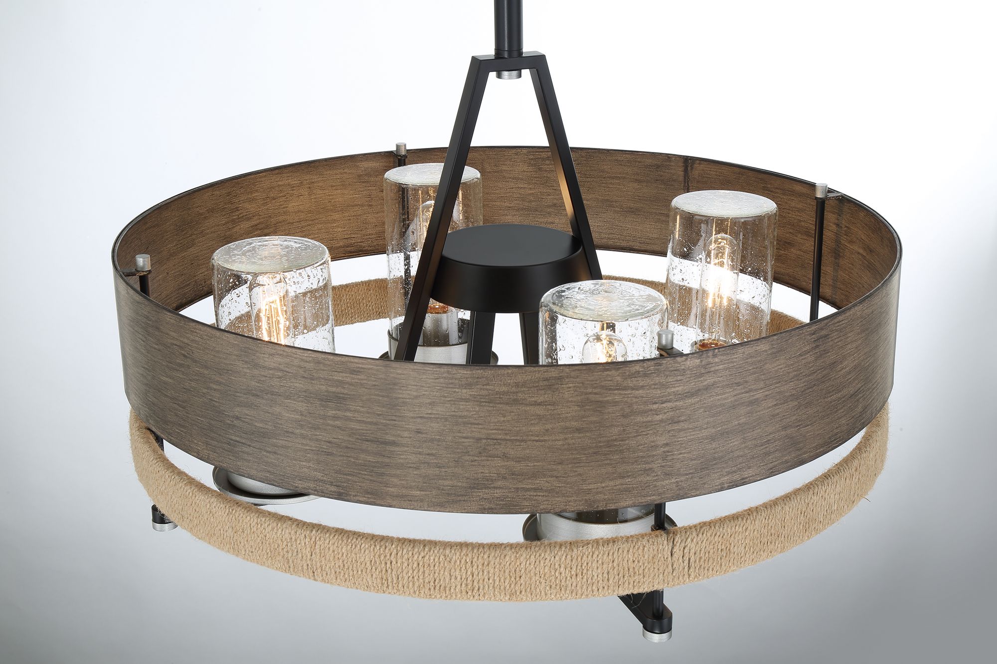 Image 4 Minka-Lavery Silver Creek 4-Light Grey, Coal Brushed Nickel Chandelier more views