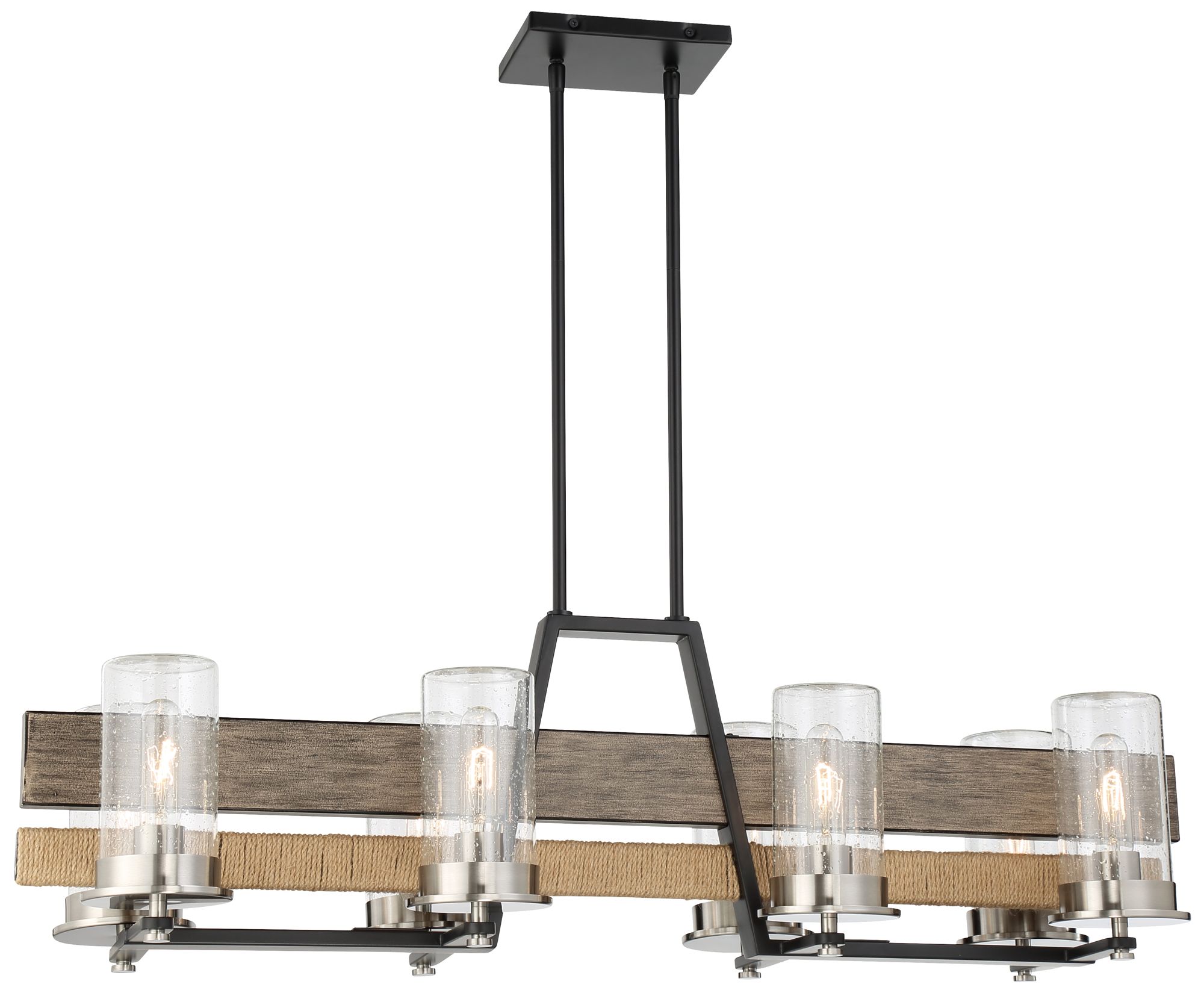 Image 2 Minka-Lavery Silver Creek 8-Light Grey, Coal and Nickel Island Light