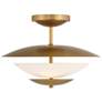 2_Minka Lavery Solara 3-Light 18.25-in Legacy Brass Indoor Semi-Flush more views