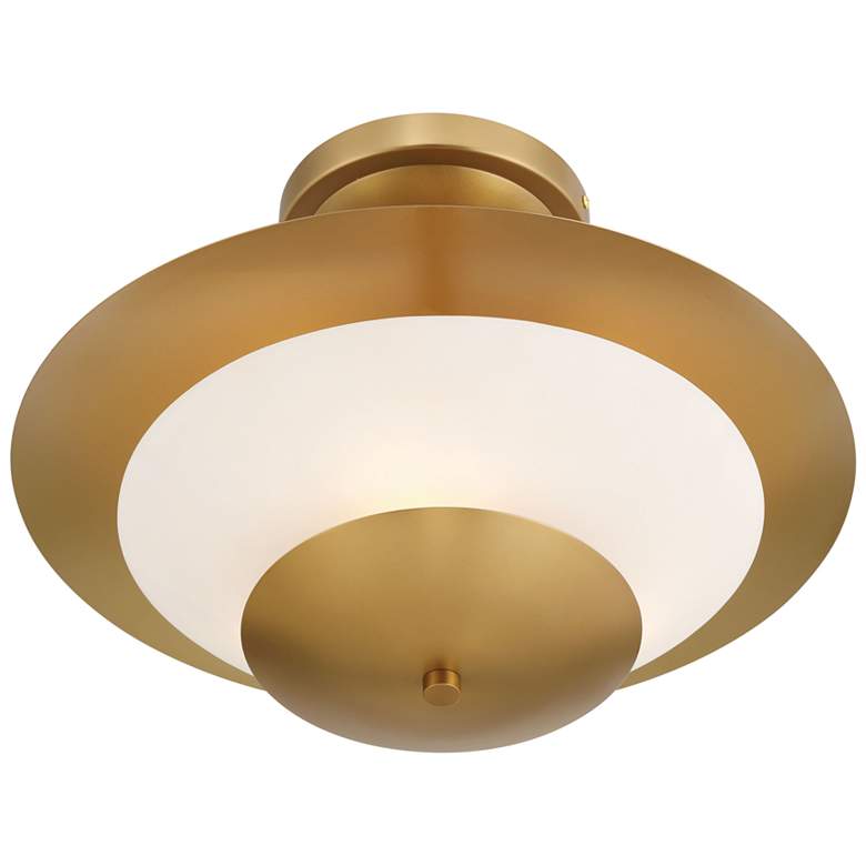 Image 3 Minka Lavery Solara 3-Light 18.25-in Legacy Brass Indoor Semi-Flush more views