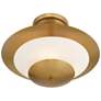 3_Minka Lavery Solara 3-Light 18.25-in Legacy Brass Indoor Semi-Flush more views