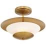 4_Minka Lavery Solara 3-Light 18.25-in Legacy Brass Indoor Semi-Flush more views