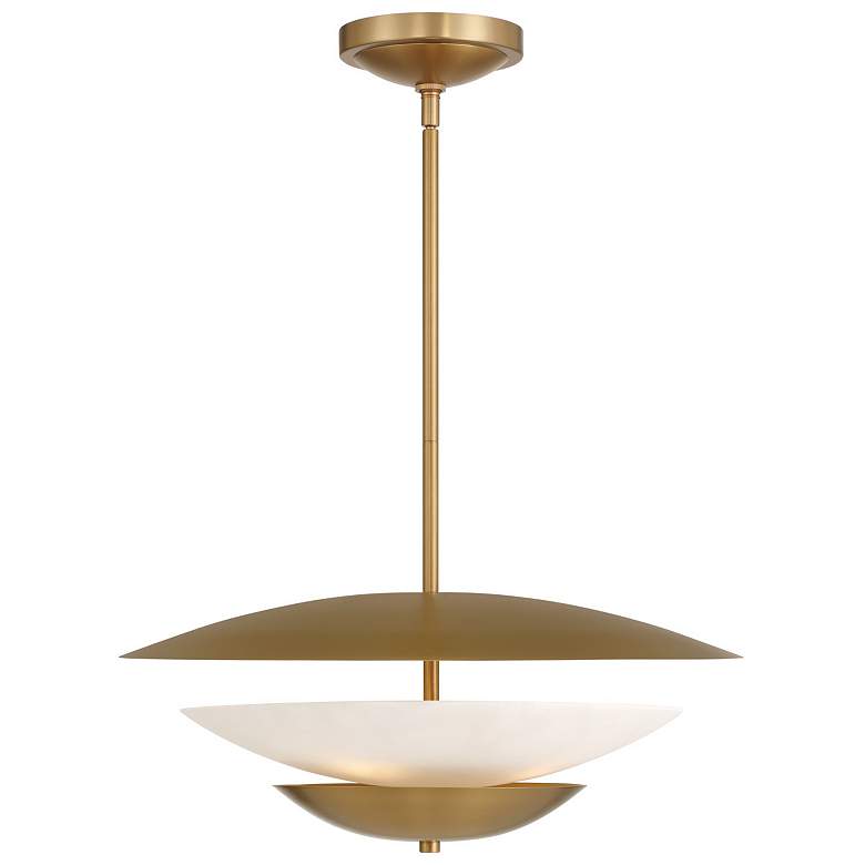 Image 3 Minka Lavery Solara 4-Light 23.75-in Legacy Brass Indoor Pending Lighting more views