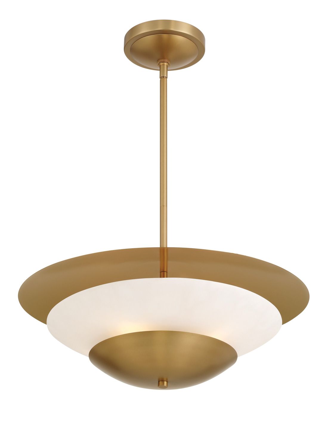 Image 7 Minka Lavery Solara 4-Lt 23.75-in Legacy Brass Pendant with Alabaster Shade more views