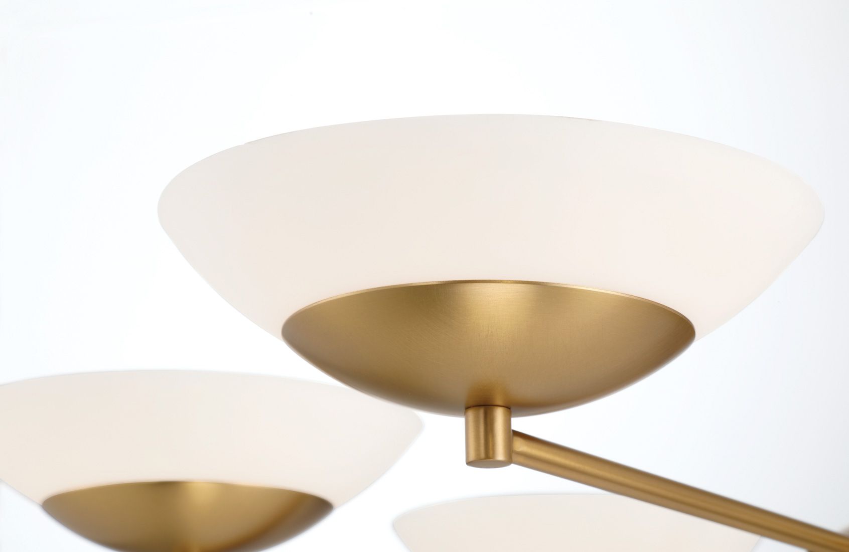 Image 3 Minka Lavery Solara LED 36-in Legacy Brass Chandelier with Alabaster Shade more views