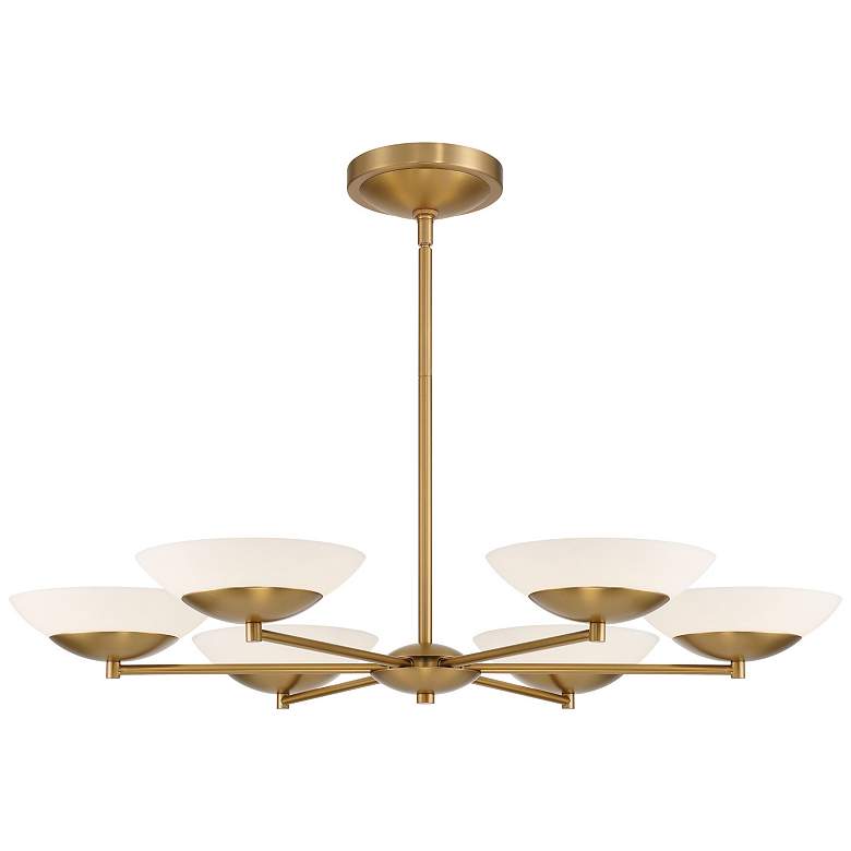 Image 3 Minka Lavery Solara LED 6-Light 36-in Legacy Brass Indoor Chandelier more views