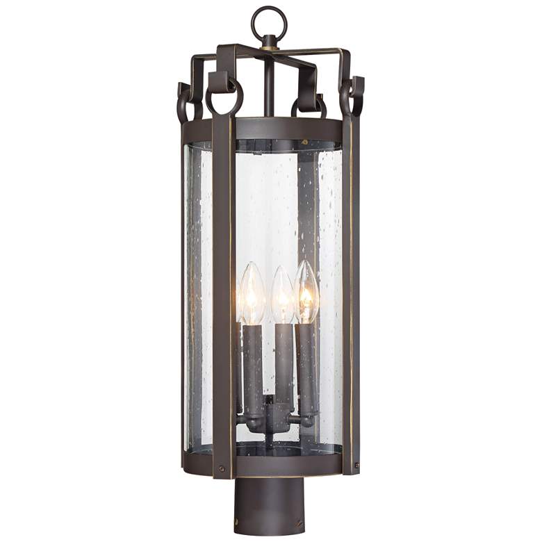 Image 1 Minka Lavery Somerset Lane 26 1/2" Dakota Bronze Outdoor Post Light