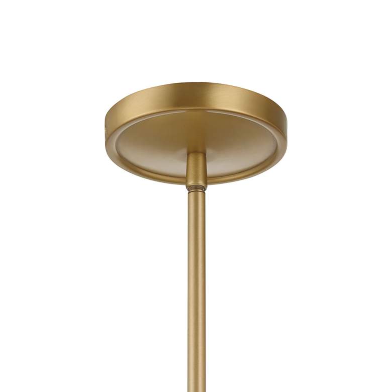 Image 4 Minka-Lavery Sommersby 1-Light 7-in Brass and Matte Black Indoor Pendant more views