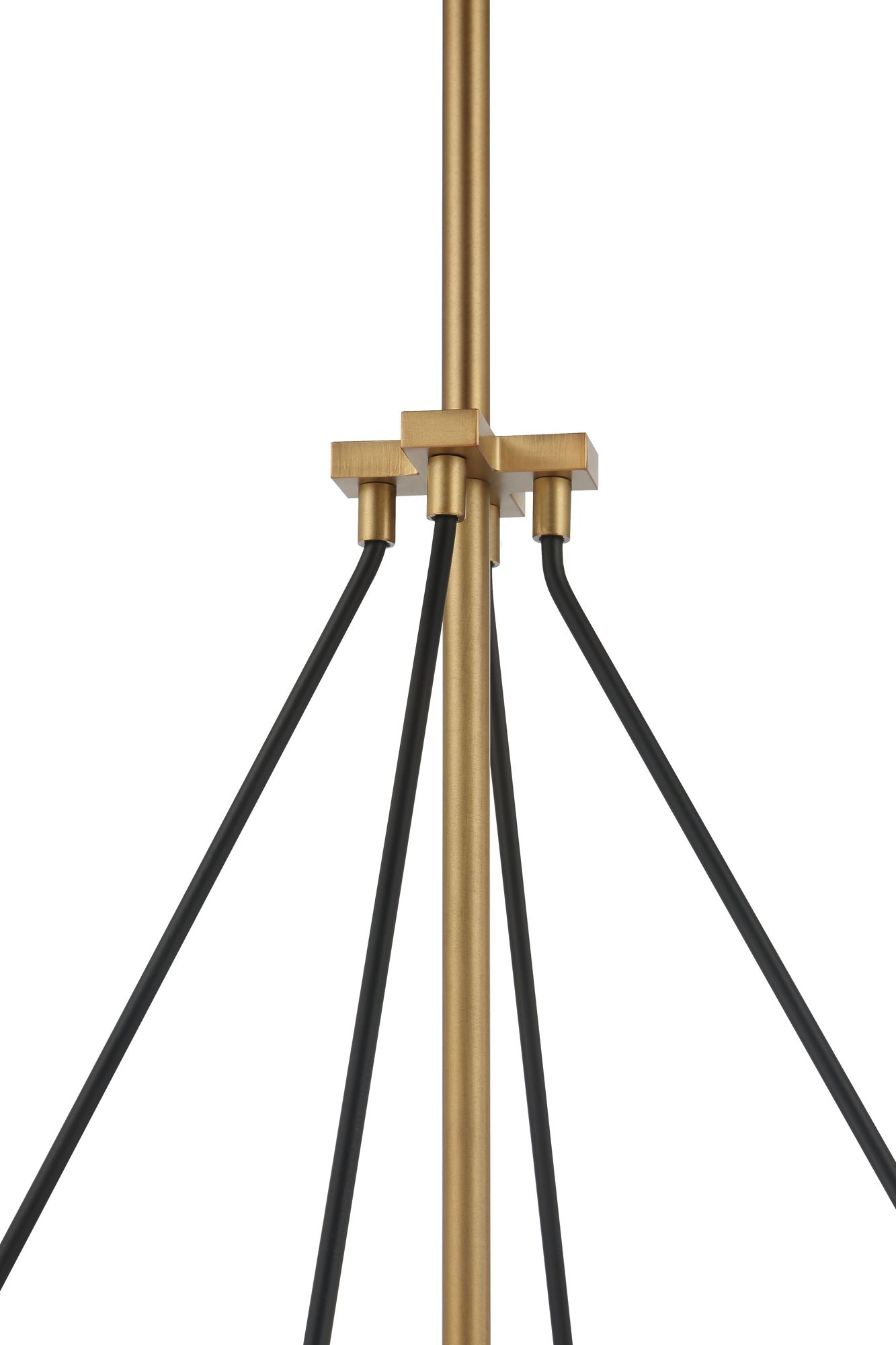 Image 4 Minka-Lavery Sommersby 4-Light 30-in Brass and Black Chandelier with Shades more views