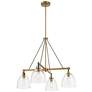 1_Minka-Lavery Sommersby 4-Light 30-in Brass and Matte Black Chandelier