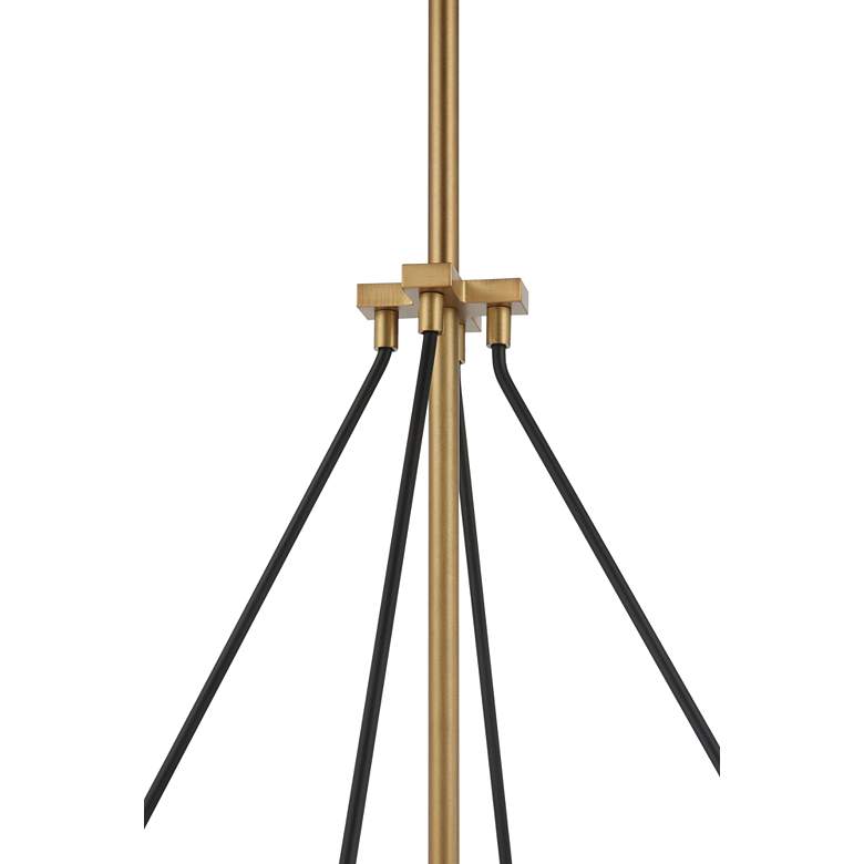 Image 3 Minka-Lavery Sommersby 4-Light 30-in Brass and Matte Black Chandelier more views