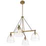 6_Minka-Lavery Sommersby 4-Light 30-in Brass and Matte Black Chandelier more views