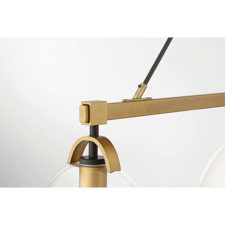 Image 3 Minka-Lavery Sommersby 4-Light 46-in Brass and Matte Black Chandelier more views