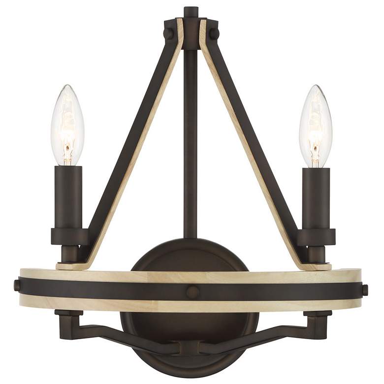 Image 2 Minka Lavery Sonoma 2-Light 13-in Dark Bronze Indoor Wall Sconce more views