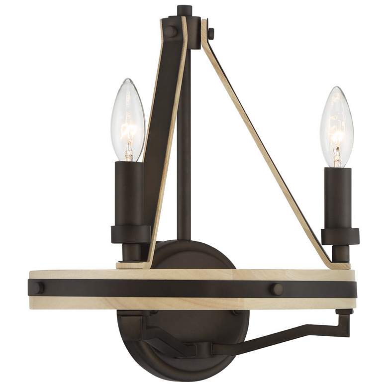 Image 5 Minka Lavery Sonoma 2-Light 13-in Dark Bronze Indoor Wall Sconce more views