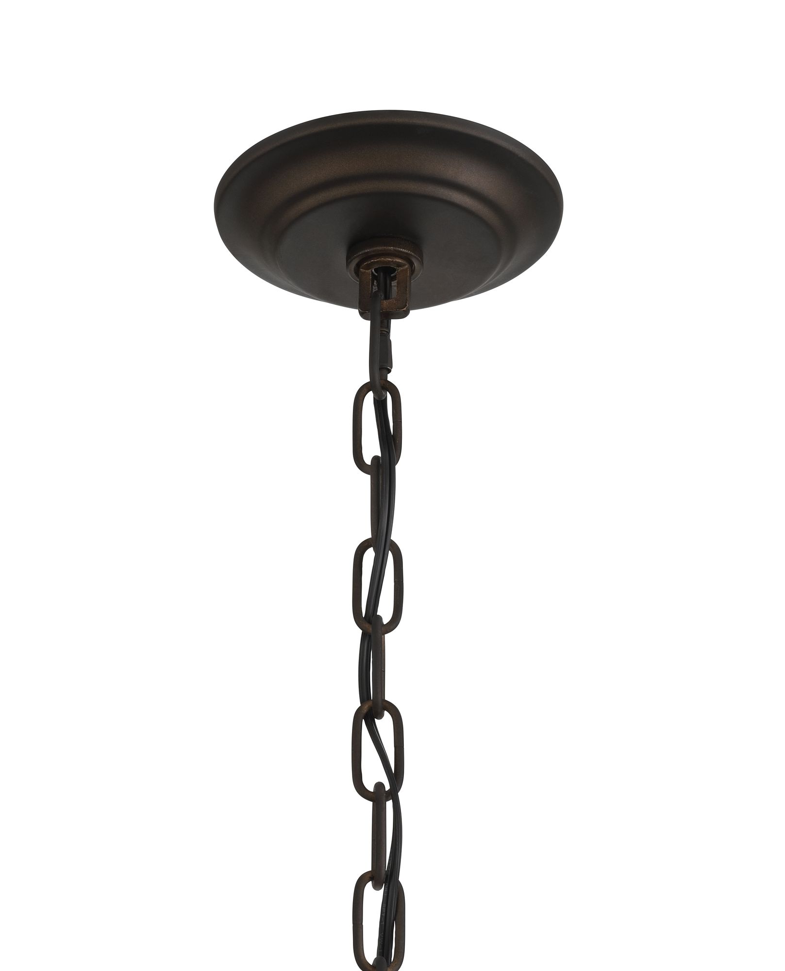 Minka-Lavery Sonoma 47 3/4" Bronze and Wood 12-Light Ring Chandelier