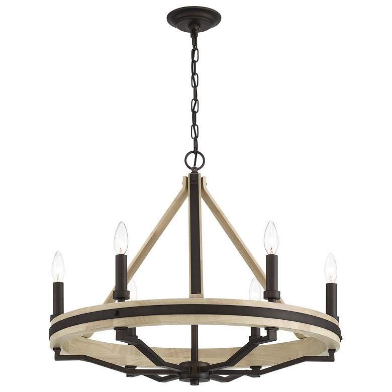Image 1 Minka Lavery Sonoma 6-Light 26.25-in Dark Bronze Indoor Chandelier
