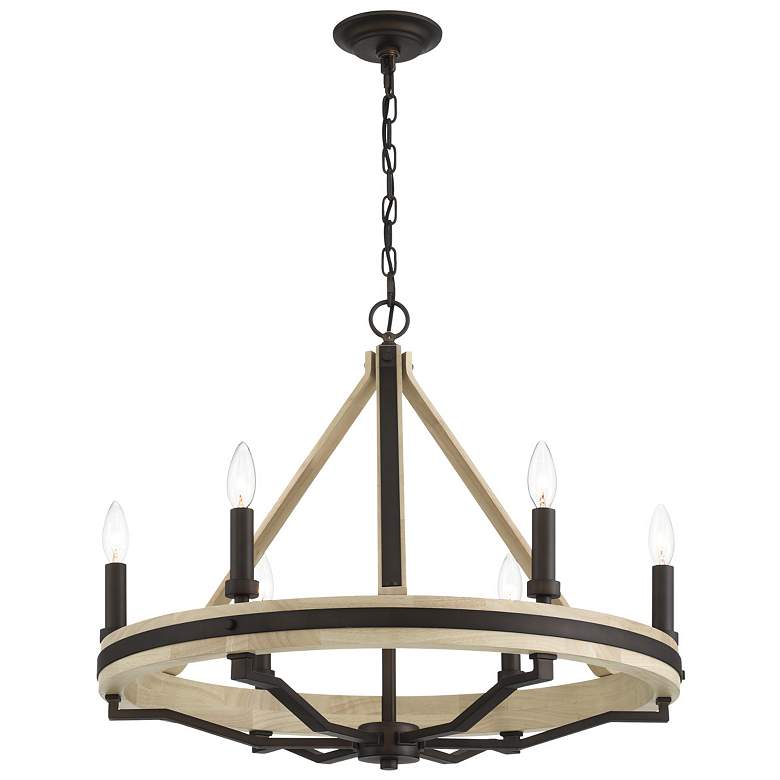 Image 2 Minka Lavery Sonoma 6-Light 26.25-in Dark Bronze Indoor Chandelier more views