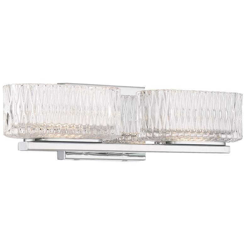 Image 1 Minka Lavery Sparren 16 3/4" Wide Chrome 2-Light LED Vanity Bath Light