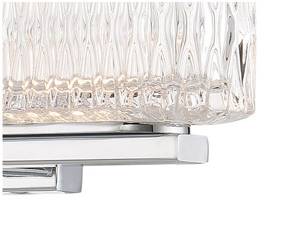Image 3 Minka-Lavery Sparren 2-Light Chrome LED Bath Vanity with Clear Glass Shade more views