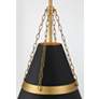 4_Minka Lavery Springfield 1-Light 12-in Brass and Black Pending Lighting more views