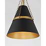 5_Minka Lavery Springfield 1-Light 12-in Brass and Black Pending Lighting more views