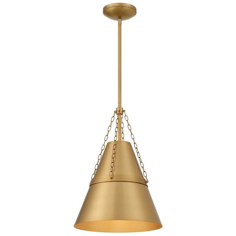 Image 1 Minka Lavery Springfield 1-Light 12-in Legacy Brass Indoor Pending Lighting