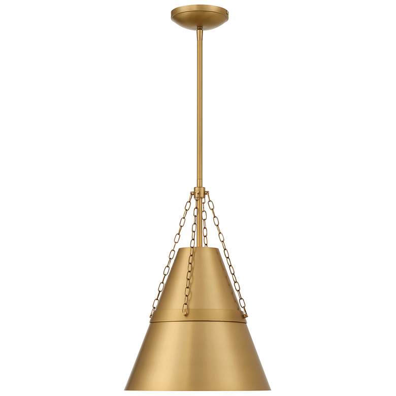 Image 3 Minka Lavery Springfield 1-Light 12-in Legacy Brass Indoor Pending Lighting more views