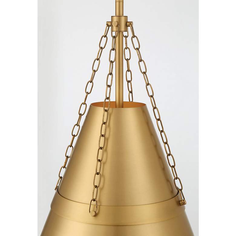 Image 4 Minka Lavery Springfield 1-Light 12-in Legacy Brass Indoor Pending Lighting more views