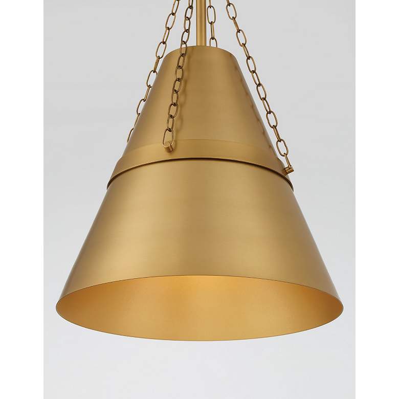 Image 5 Minka Lavery Springfield 1-Light 12-in Legacy Brass Indoor Pending Lighting more views