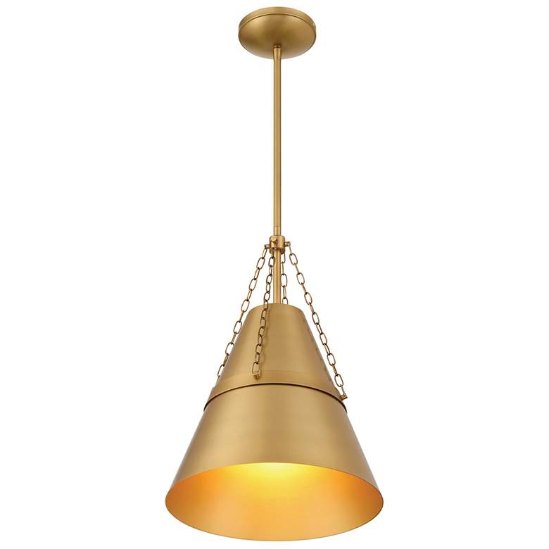Image 6 Minka Lavery Springfield 1-Light 12-in Legacy Brass Indoor Pending Lighting more views