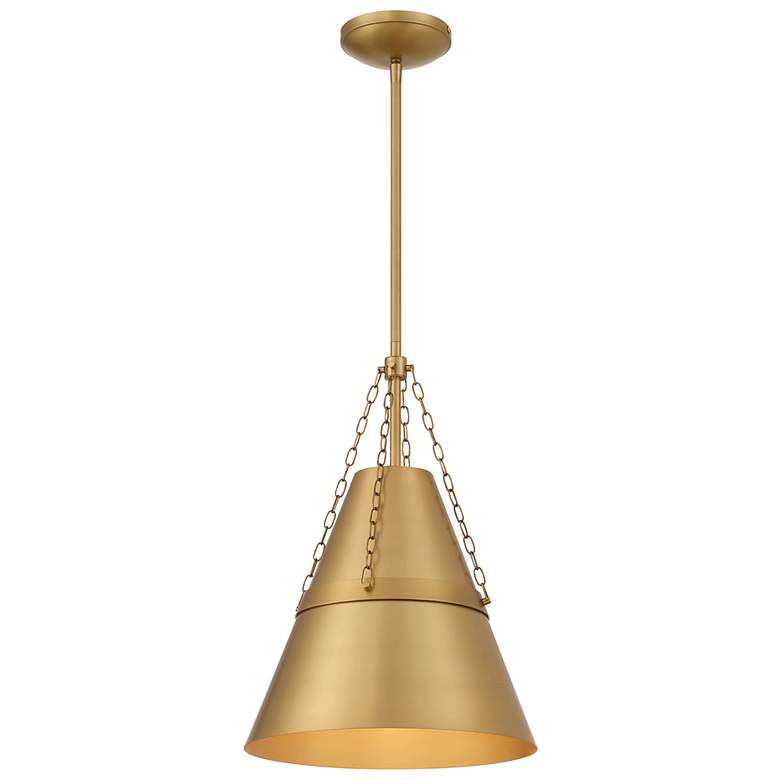 Image 7 Minka Lavery Springfield 1-Light 12-in Legacy Brass Indoor Pending Lighting more views