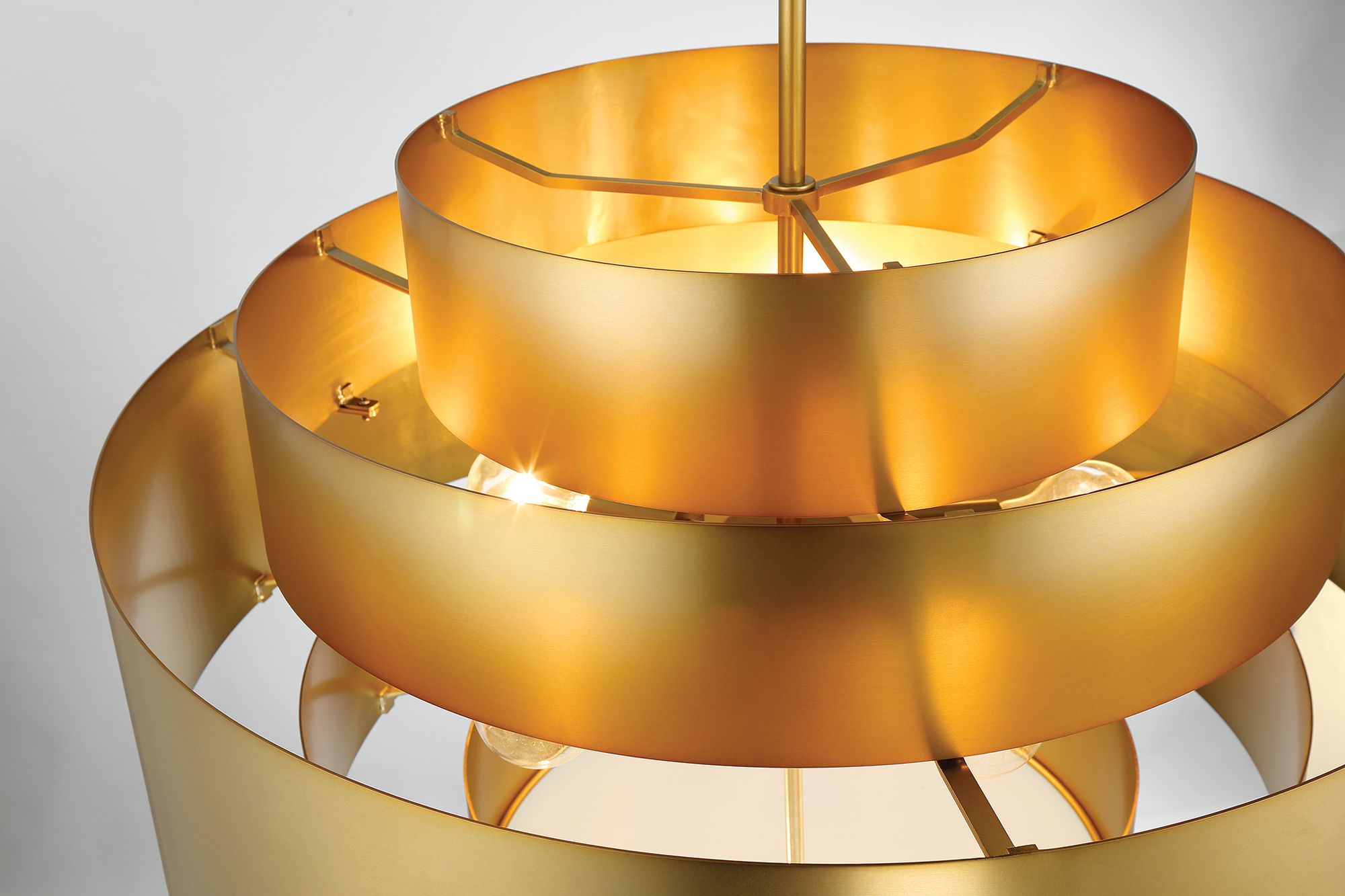 Minka-Lavery Spyglass Terrace 5-Light Soft Brass Pendant with Shade